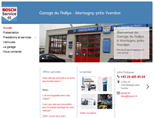 Tablet Screenshot of garage-du-rallye.ch